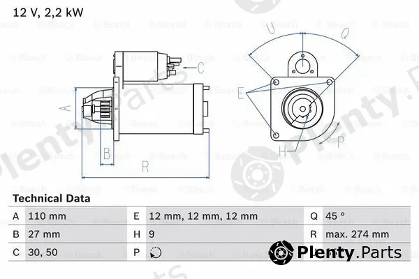 Bosch 0986013660 — Starter