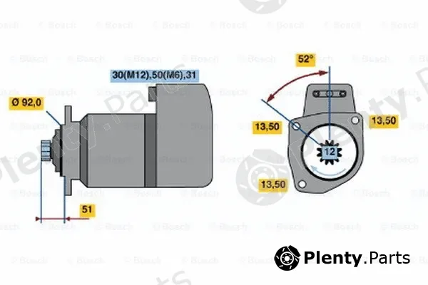 Bosch 0001417075 — Starter
