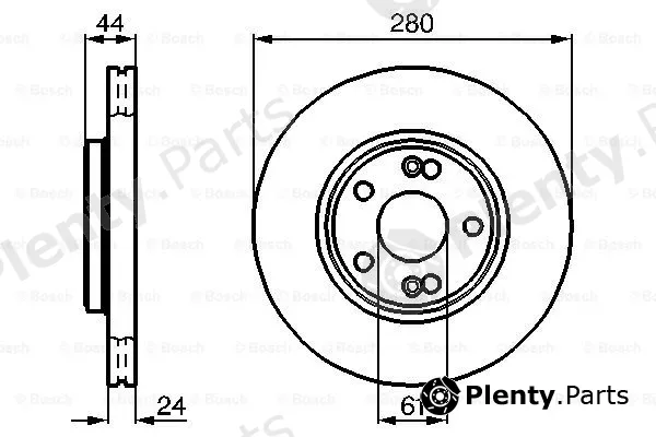Bosch 0986478734 — Brake Disc