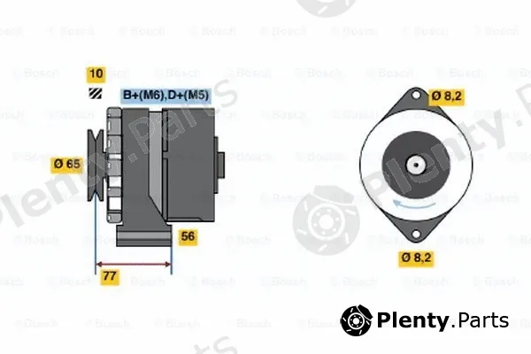 Bosch 0986030880 — Alternator