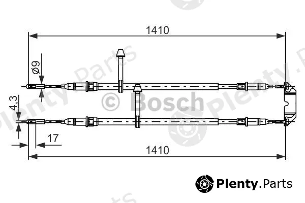 Bosch 1987477245 — Cable Pull, parking brake