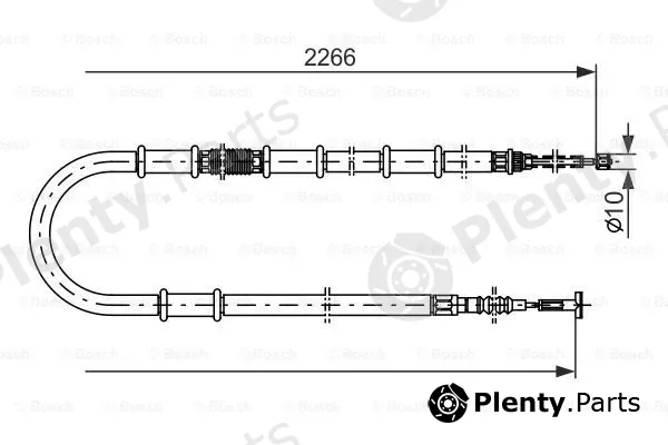Bosch 1987477559 — Cable Pull, parking brake