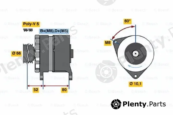 Bosch 0120468108 — Alternator