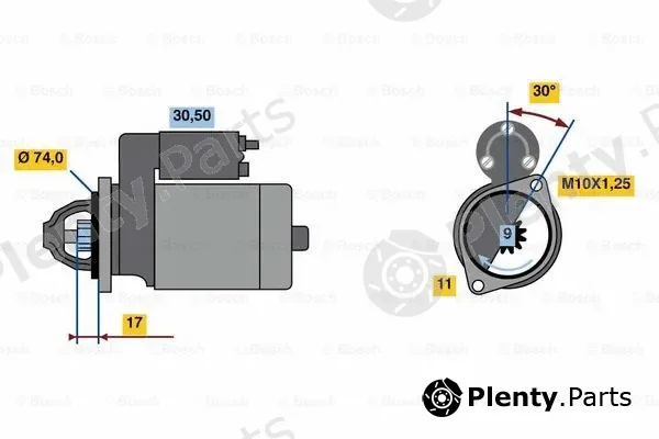 Bosch 0986023910 — Starter