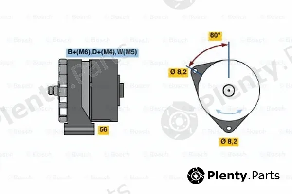 Bosch 0986031330 — Alternator