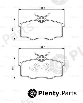 Bosch 0986494389 — Brake Pad Set, disc brake