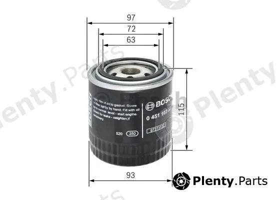Bosch 0451103330 — Oil Filter