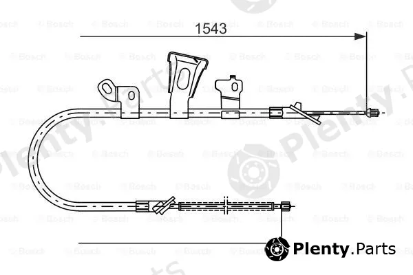 Bosch 1987477548 — Cable Pull, parking brake