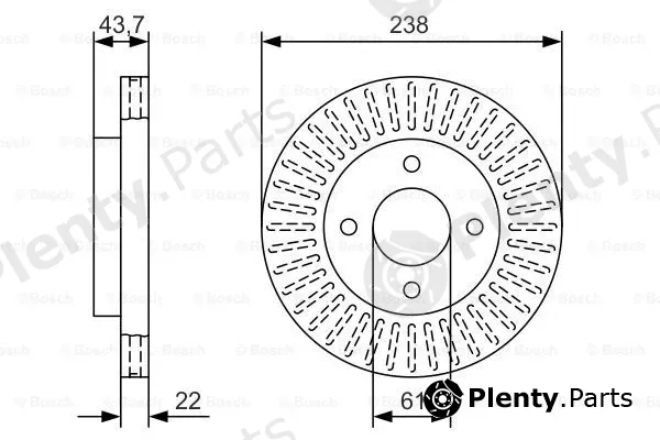 Bosch 0986479A87 — Brake Disc