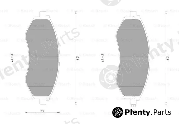 Bosch 0986AB1432 — Brake Pad Set, disc brake