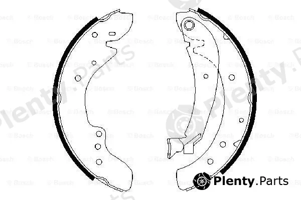 Bosch 0986487521 — Brake Shoe Set