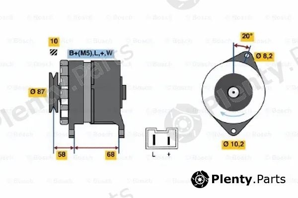 Bosch 0986042061 — Alternator