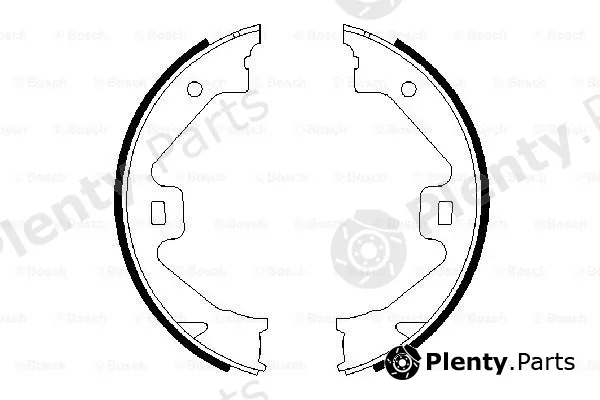 Bosch 0986487650 — Brake Shoe Set, parking brake