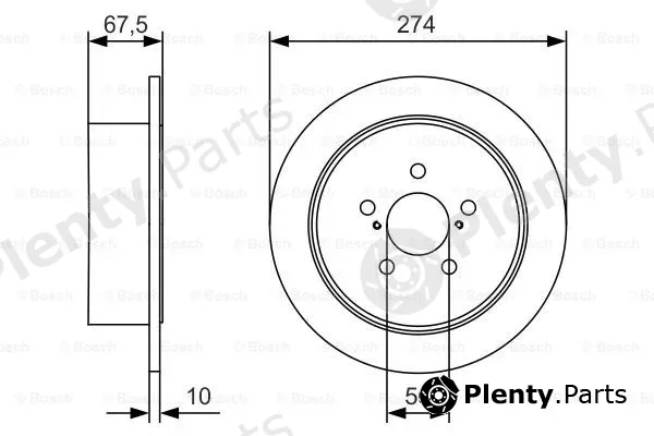 Bosch 0986479A82 — Brake Disc