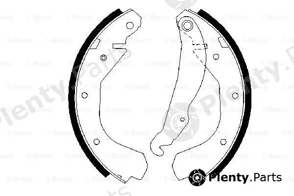Bosch 0986487199 — Brake Shoe Set