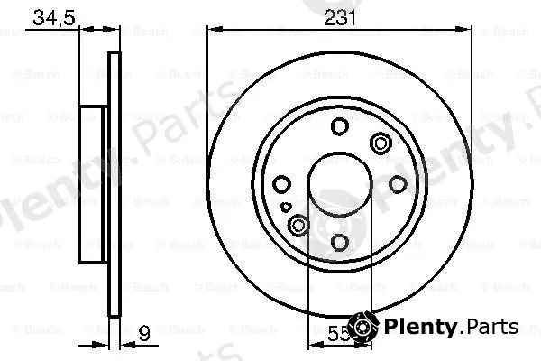 Bosch 0986478242 — Brake Disc