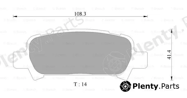 Bosch 0986AB2334 — Brake Pad Set, disc brake