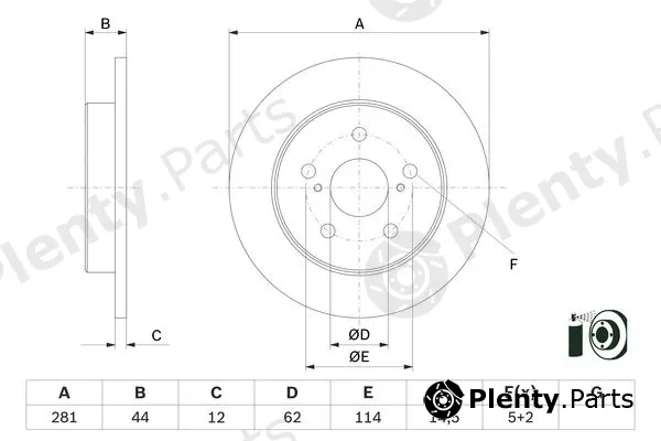 Bosch 0986479E91 — Brake Disc