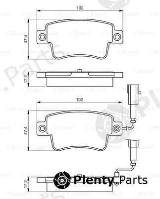 Bosch 0986495355 — Brake Pad Set, disc brake