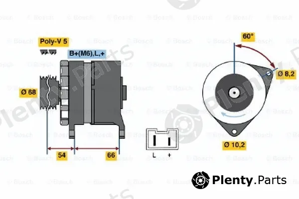 Bosch 0986040041 — Alternator