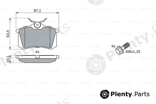 Bosch 0986424751 — Brake Pad Set, disc brake