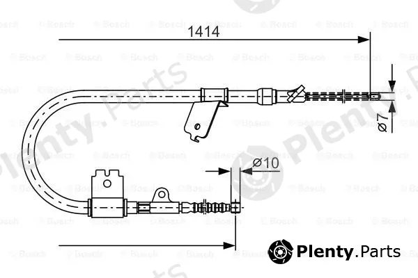Bosch 1987477397 — Cable Pull, parking brake