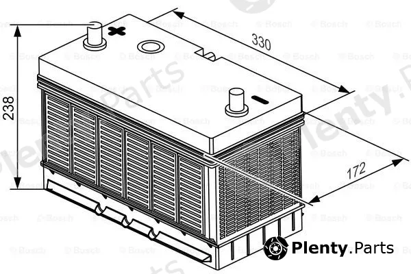 Bosch 0092L40350 — Starter Battery SLI