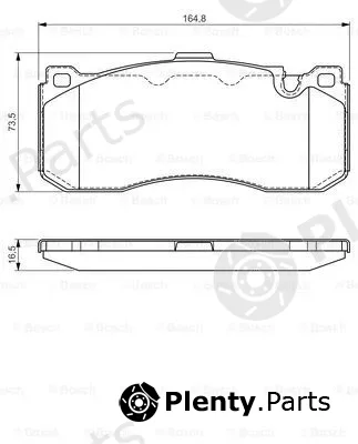 Bosch 0986TB3181 — Brake Pad Set, disc brake