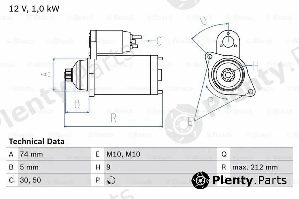 Bosch 0986018701 — Starter