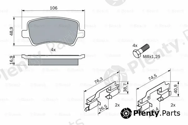 Bosch 0986494213 — Brake Pad Set, disc brake
