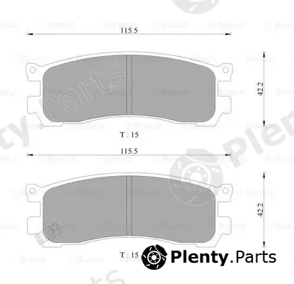 Bosch 0986AB9258 — Brake Pad Set, disc brake
