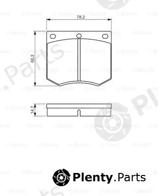 Bosch 0986495079 — Brake Pad Set, disc brake
