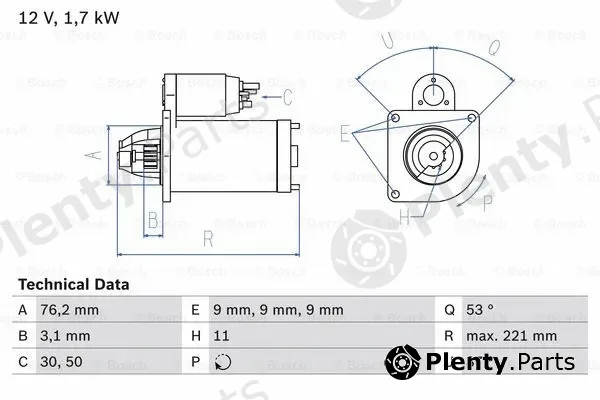Bosch 0986025190 — Starter