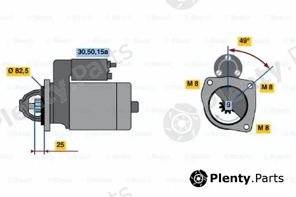 Bosch 0001110027 — Starter