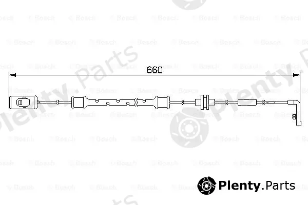 Bosch 1987474972 — Warning Contact, brake pad wear