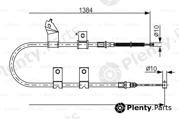 Bosch 1987482082 — Cable Pull, parking brake