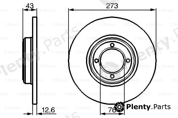Bosch 0986478091 — Brake Disc