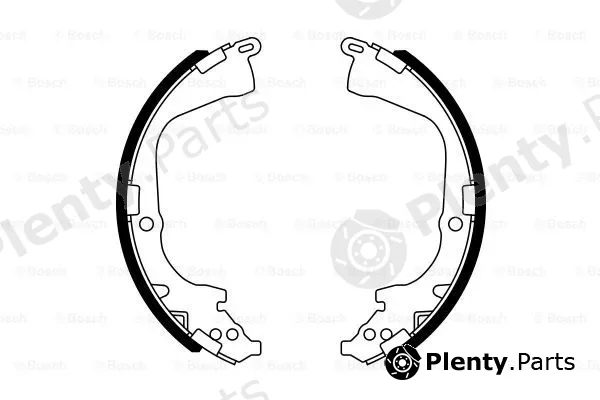 Bosch 0986487781 — Brake Shoe Set