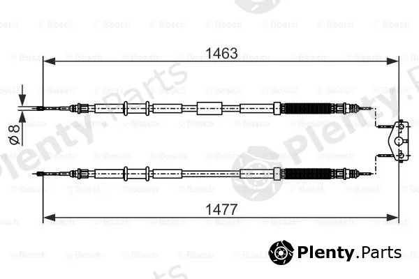 Bosch 1987482283 — Cable Pull, parking brake