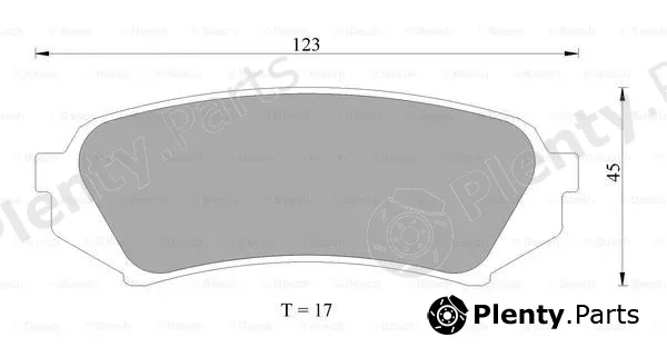 Bosch 0986AB2606 — Brake Pad Set, disc brake