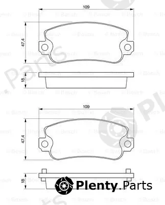 Bosch 0986467760 — Brake Pad Set, disc brake