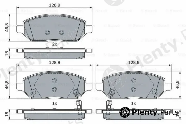 Bosch 0986494906 — Brake Pad Set, disc brake