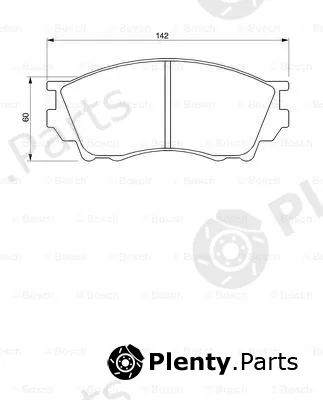 Bosch 0986424753 — Brake Pad Set, disc brake