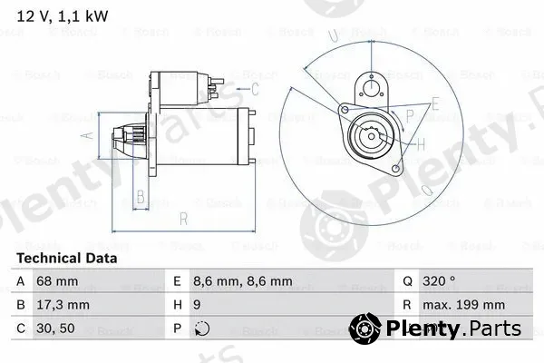 Bosch 0986023660 — Starter