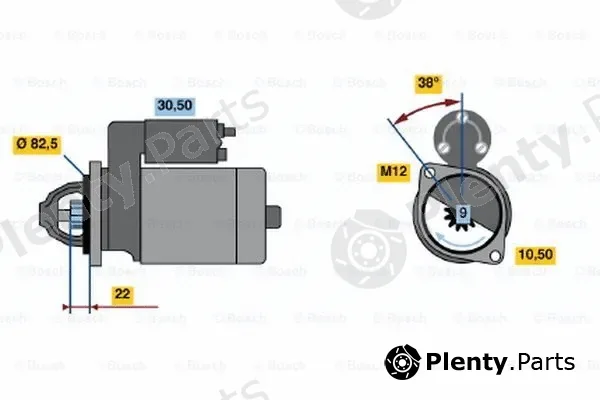 Bosch 0001107044 — Starter