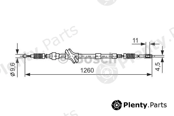 Bosch 1987477189 — Cable Pull, parking brake