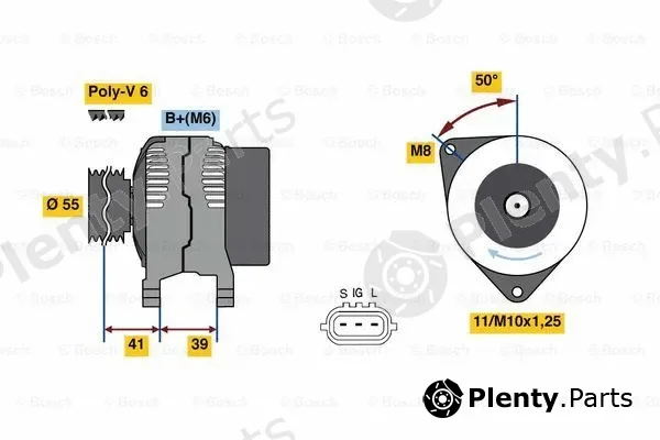 Bosch 0986049490 — Alternator