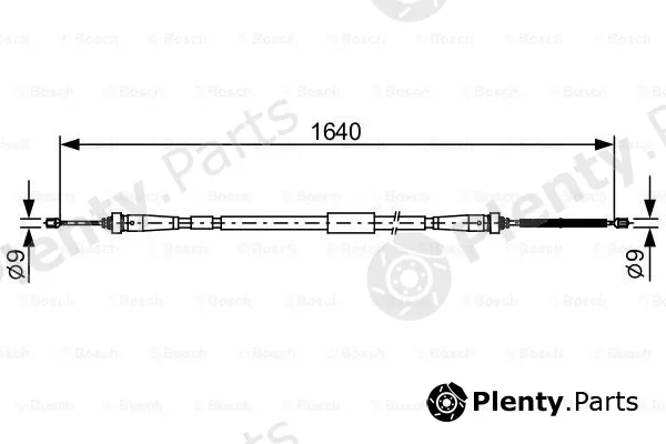 Bosch 1987482638 — Cable Pull, parking brake