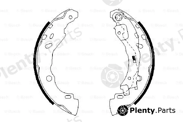 Bosch 0986487690 — Brake Shoe Set