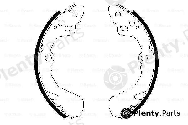 Bosch 0986487436 — Brake Shoe Set